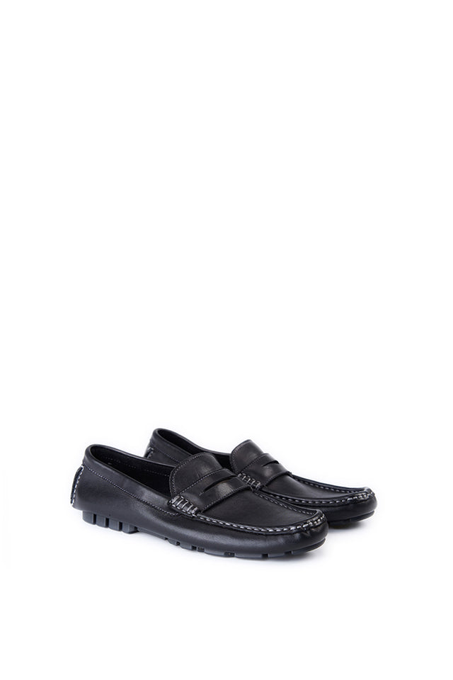 Women Driver Moccasin Black